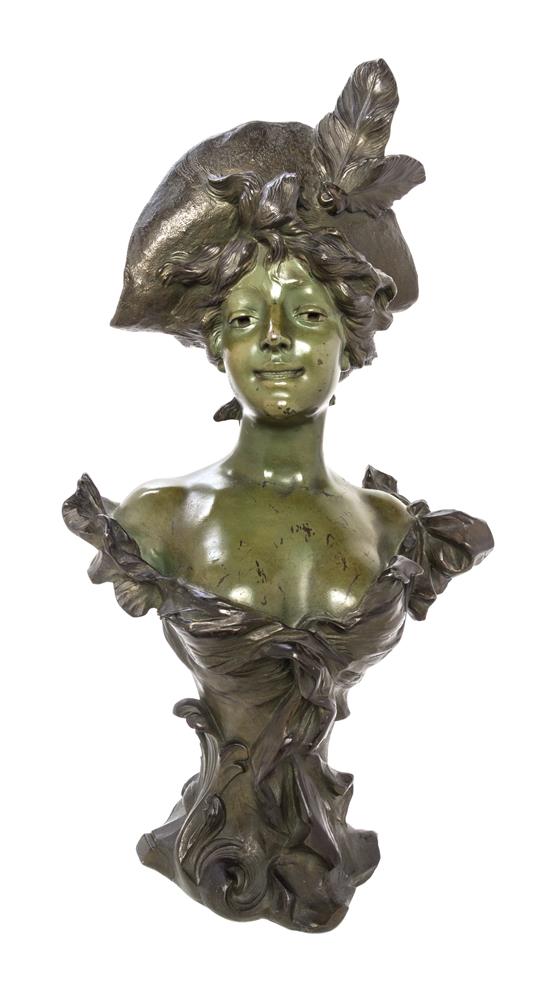 Appraisal: Sale Lot A French Cast Metal Bust after alfred jean