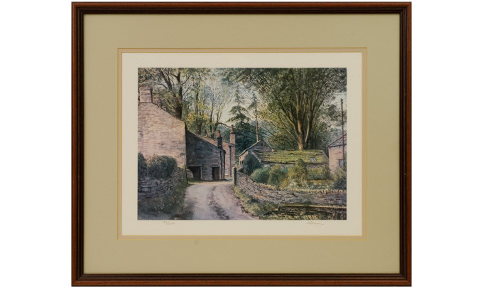 Appraisal: A Craven Signed Limited Edition Print Farmyard No Signed in