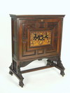 Appraisal: ART FOLIO CABINET - Rare and important carved and inlaid