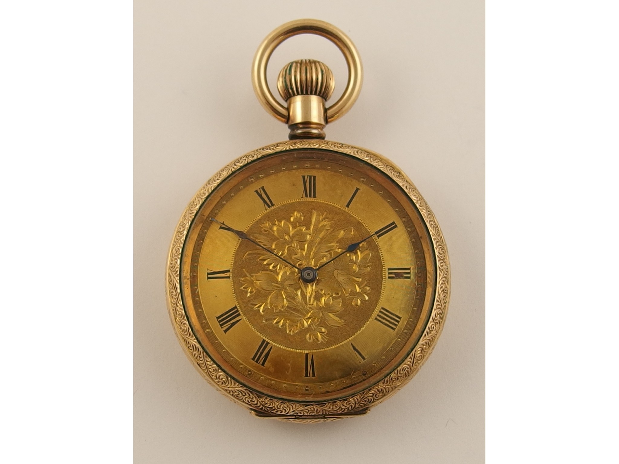 Appraisal: A gold plated small decorative Waltham pocket watch