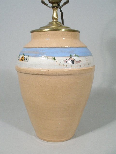 Appraisal: NC Pottery Vase CB Craven turning at Tobacco Rd this