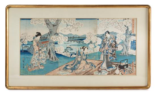 Appraisal: Sale Lot Utagawa Hiroshige and Utagawa Toyokuni - - depicting