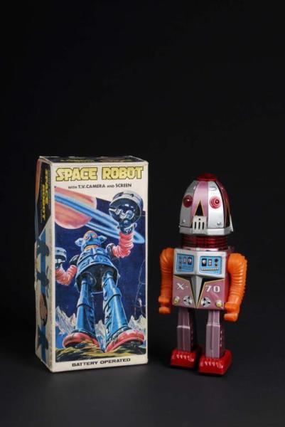 Appraisal: Tin X- Space Robot Description Japanese Made by Nomura Working