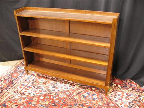 Appraisal: LOUIS XV XVI STYLE PARQUETRY MAHOGANY ROSEWOOD BOOKSHELF Early th