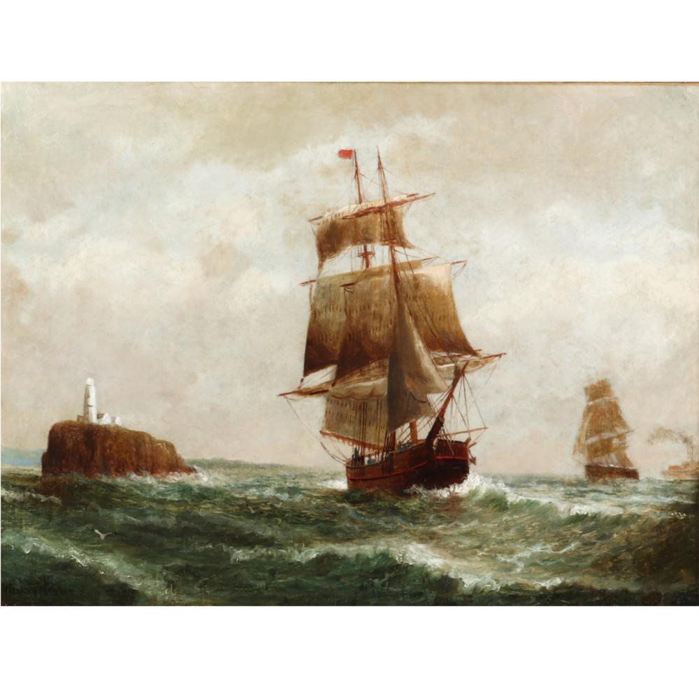 Appraisal: WESLEY ELBRIDGE WEBBER AMERICAN - SAILING SHIPS AT SEA WITH