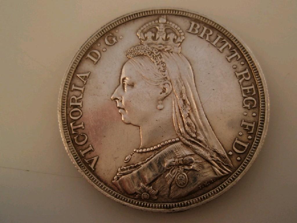 Appraisal: A Victoria silver crown - high grade EF or better