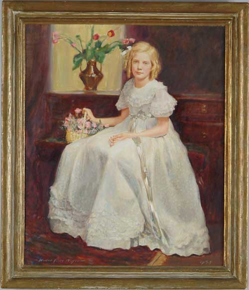 Appraisal: WILBUR FISKE NOYES American th Century PORTRAIT OF YOUNG GIRL