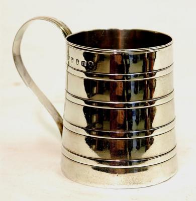 Appraisal: A GEORGE III MUG by Hester Bateman of tapering form