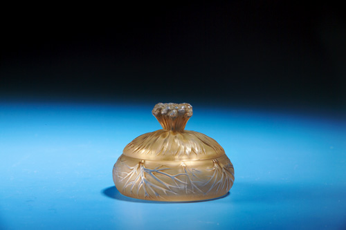 Appraisal: R LALIQUE Box Cheveux de Venus clear and frosted with