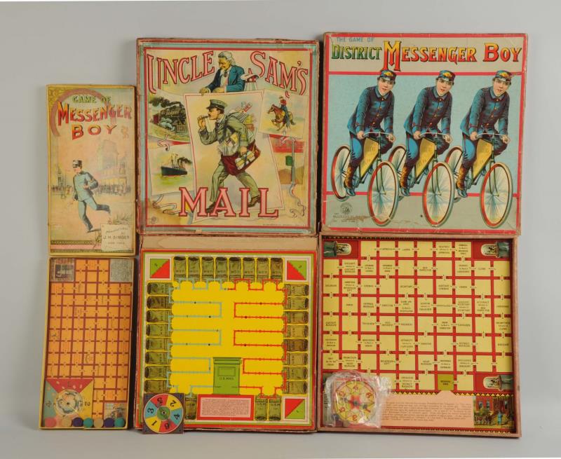 Appraisal: Lot Of Early Games There's a game of Messenger Boy