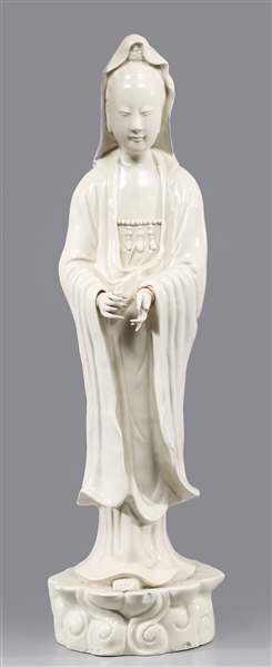 Appraisal: Antique Chinese circa s blanc de chine figure of a