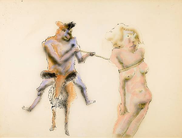 Appraisal: John Altoon American - Untitled Erotic Fantasy c - unsigned