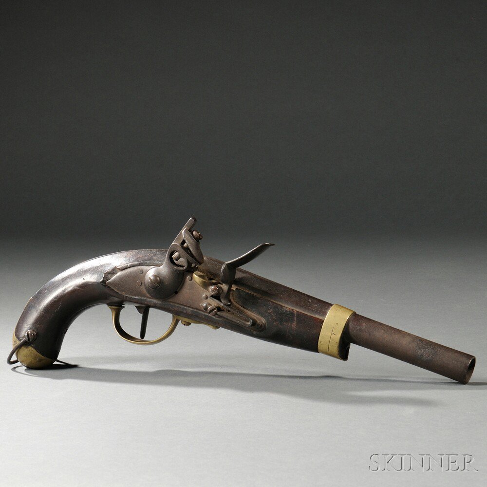 Appraisal: French Model An XIII Flintlock Pistol c early th century