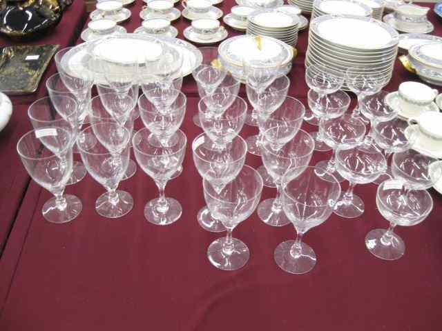 Appraisal: pcs Fostoria Cut Crystal Stemware goblets wines champagnes signed excellent