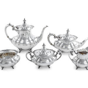 Appraisal: An American Silver Five-Piece Tea and Coffee Service Reed Barton