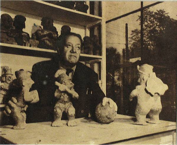 Appraisal: Photographer unknown Diego Rivera in Artist's Studio c Gelatin silver