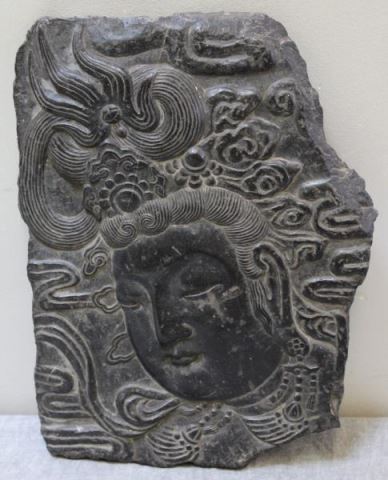 Appraisal: Antique Chinese Shoushan Stone Fragment With Buddha On a quality