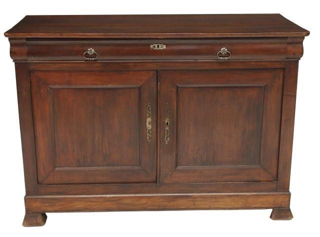 Appraisal: French Louis Philippe period fruitwood sideboard mid th c ogee