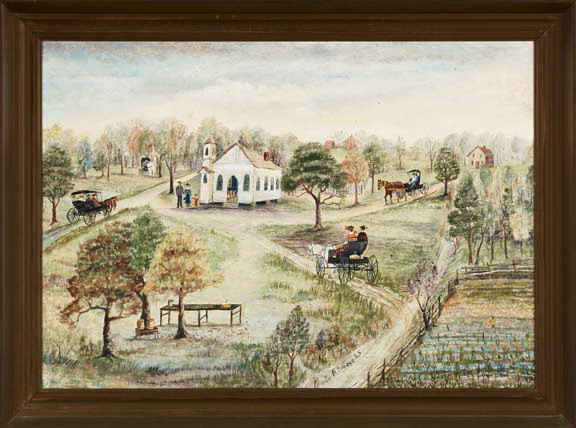 Appraisal: Rhoda Brady Stokes American Mississippi - Going to Church oil