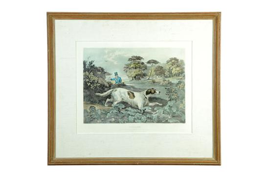 Appraisal: OCTOBER ENGLISH ND QUARTER- TH CENTURY Etching with aquatint on