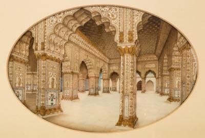 Appraisal: Indian School th Century The Interior of the Diwan-i-khas The