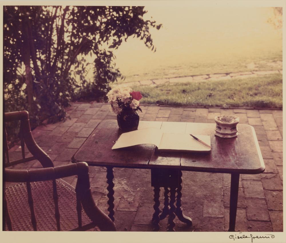 Appraisal: GISELE FREUND German French - Virginia Woolf's Writing Table color