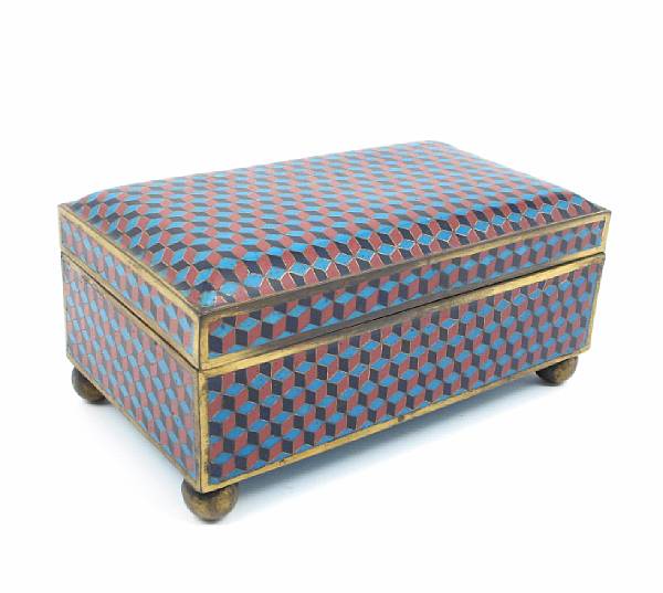 Appraisal: A Chinese cloisonne casket height in