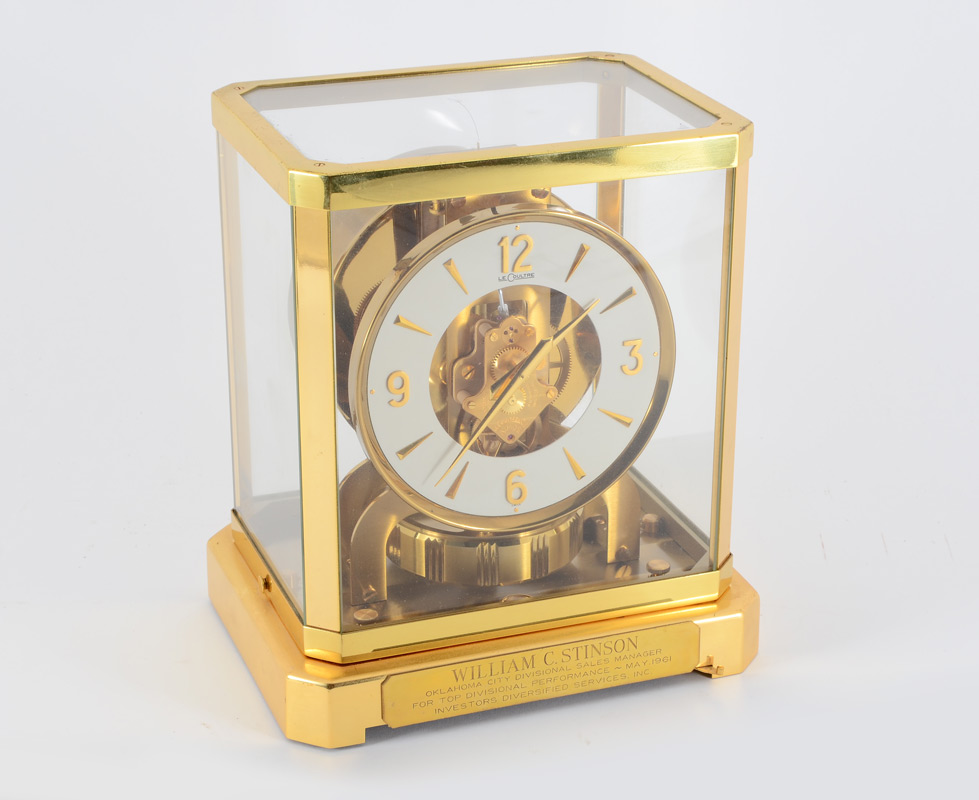 Appraisal: 'S LECOULTRE ATMOS CLOCK Serial number dates to early 's