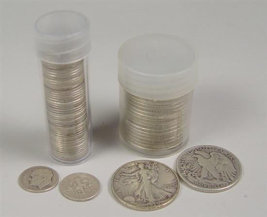 Appraisal: Nice Roll Coins of Walking Liberty Half Dollars Dates range