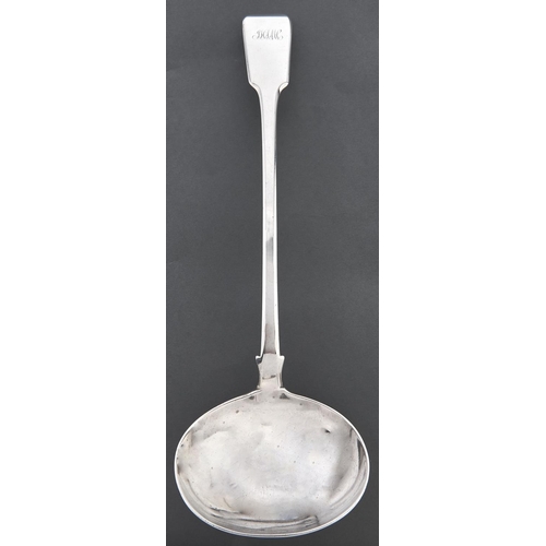 Appraisal: A William IV silver soup ladle Fiddle pattern by Joseph