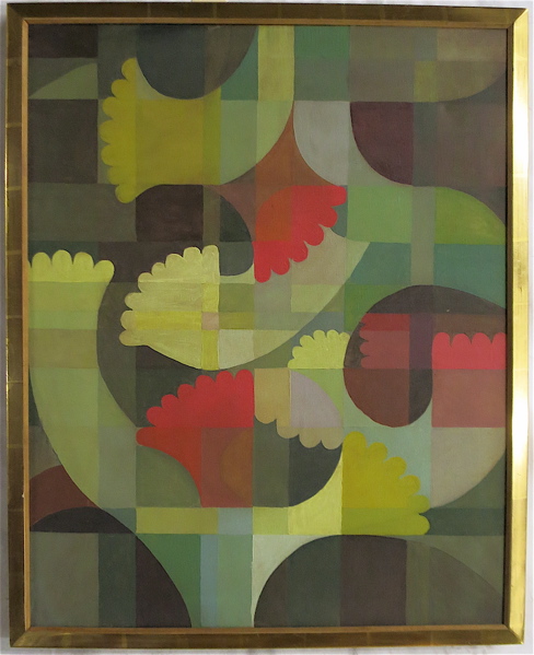 Appraisal: PARKER Z BLOSER OIL ON CANVAS American st century Abstract