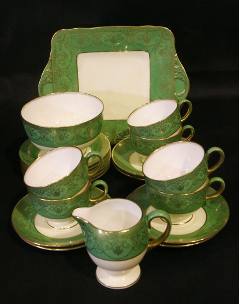 Appraisal: A Wedgewood part tea service comprising six cups and saucers