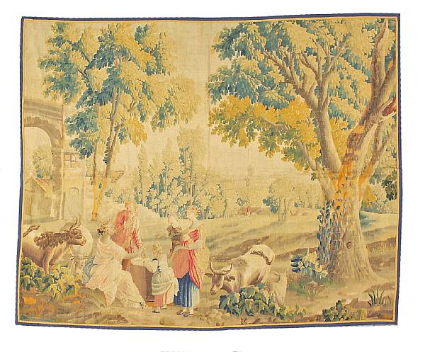 Appraisal: A French Tapestry France th century size approximately ft in