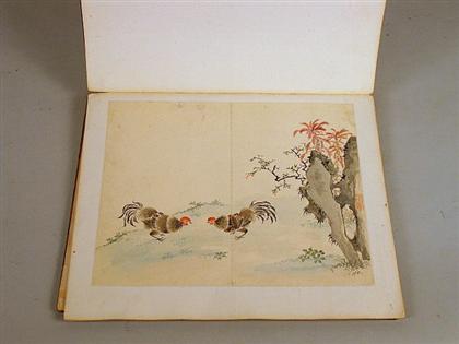 Appraisal: WEN HSING-HSIA chinese th century ALBUM OF FLOWER STUDIES Wood