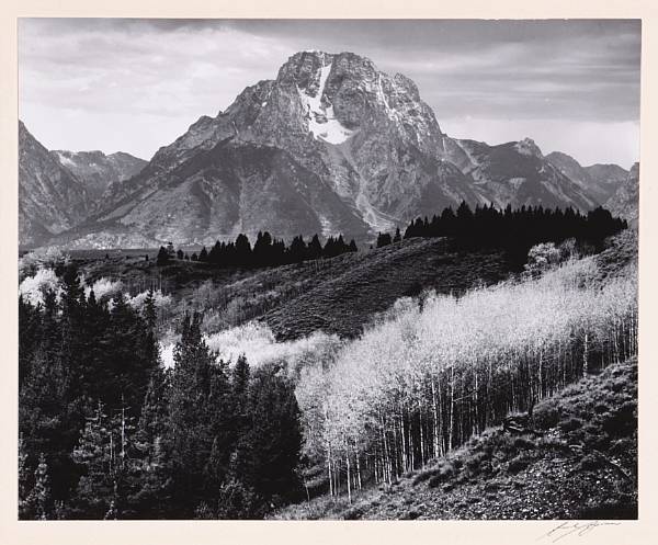 Appraisal: Ansel Adams American - Mt Moran Autumn Gelatin silver print