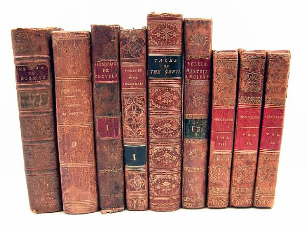 Appraisal: Bindings vols incl Higgins Bevil The History of the Life