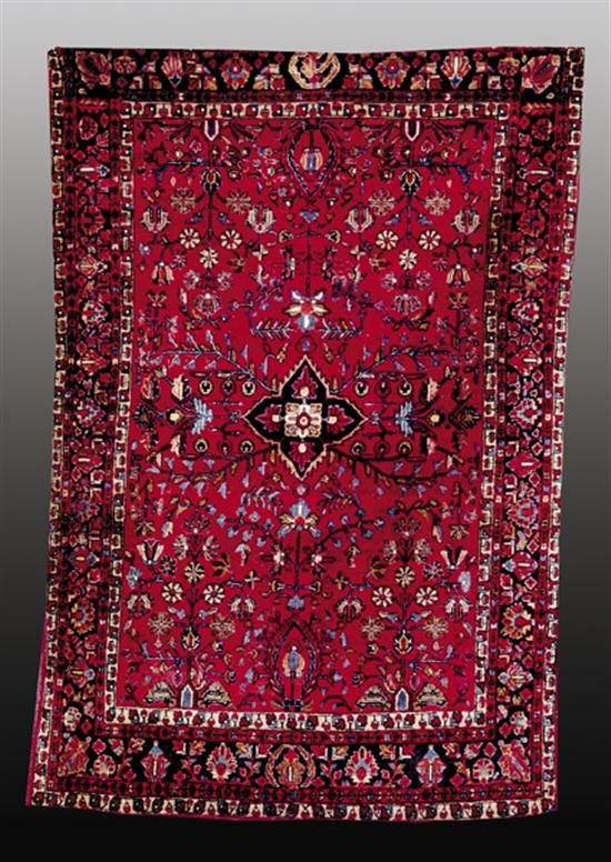 Appraisal: Antique Persian Sarouk carpet circa ' x '