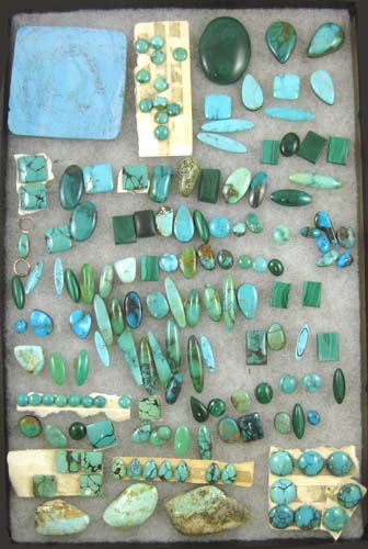 Appraisal: COLLECTION OF ONE HUNDRED FIFTY ONE UNSET GEMSTONES including turquoise