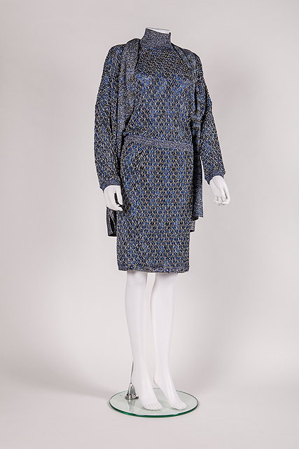 Appraisal: A vintage blue Missoni three piece skirt suit navy blue