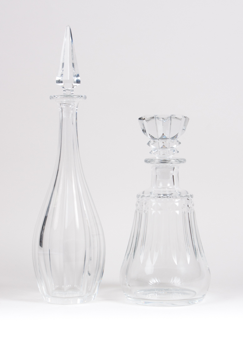 Appraisal: Two Baccarat crystal decanters each with acid etched mark and