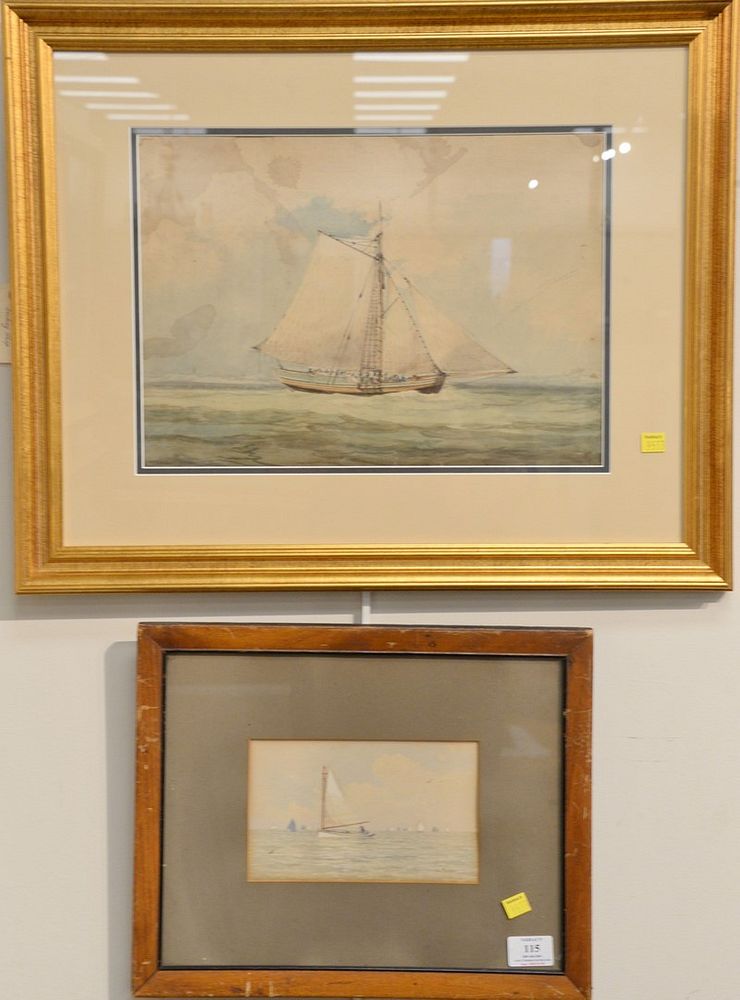 Appraisal: Two watercolors on paper th th C including William Paskell