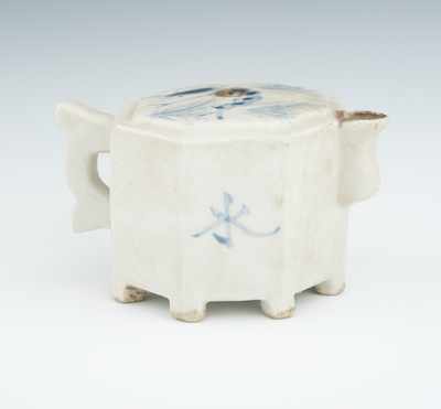 Appraisal: A Korean Water Dropper Chosen Period Octagonal shaped pot with