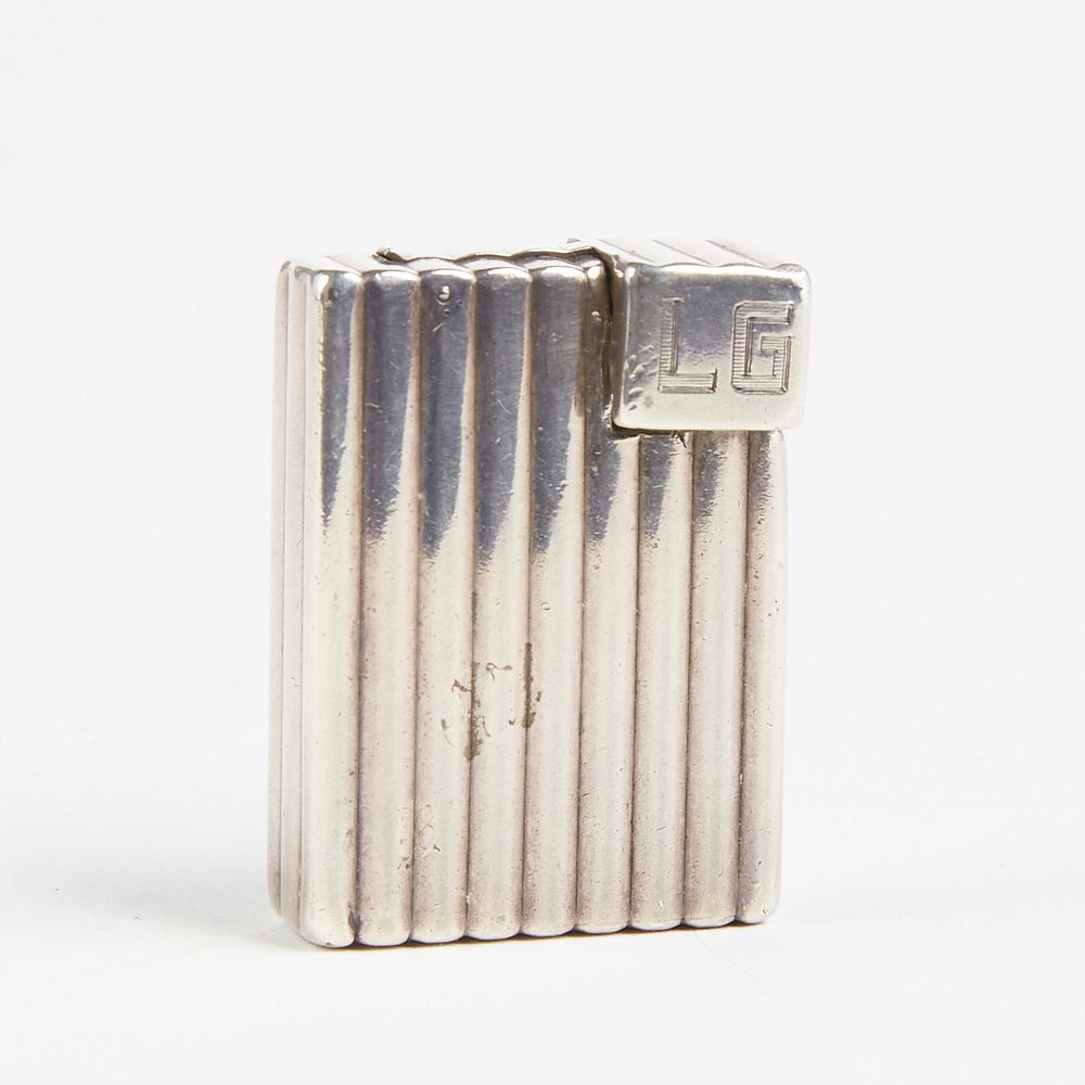 Appraisal: Cartier s Art Deco Solid Sterling Silver Lighter Cartier Paris