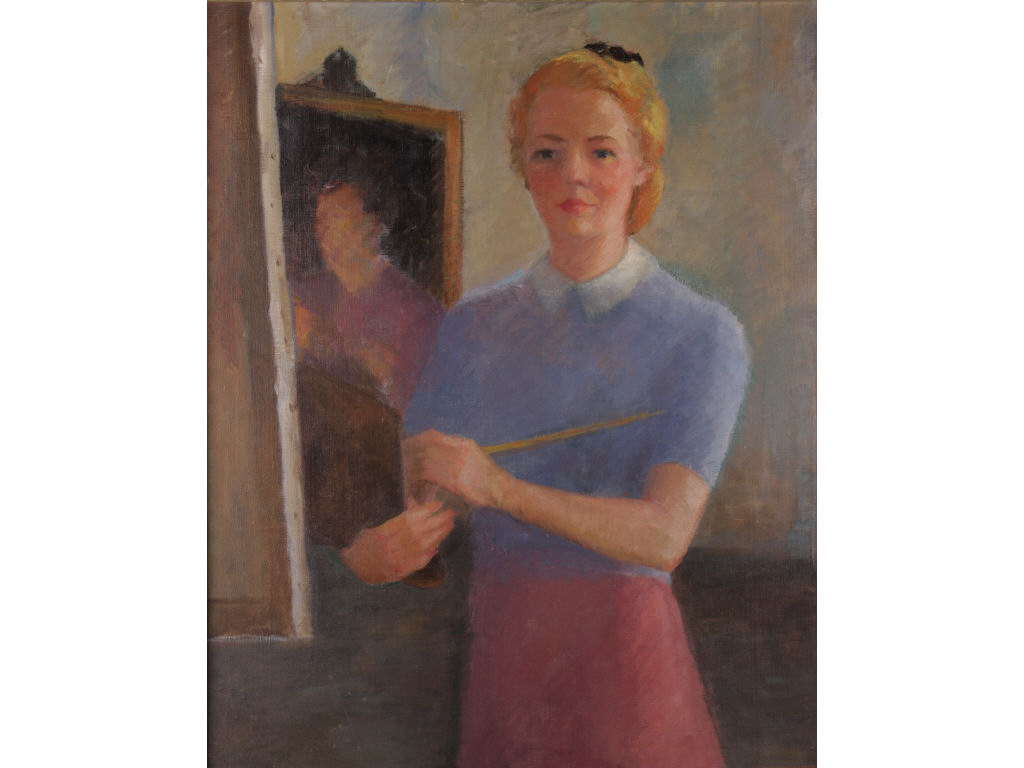 Appraisal: Ann Gebhardt NC th c Self Portrait oil on canvas