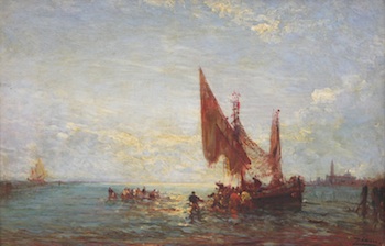 Appraisal: Felix Ziem Felix Francois Georges Philibert Ziem French - Hauling