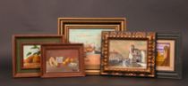 Appraisal: A Second Grouping of Decorative Paintings This grouping of decorative