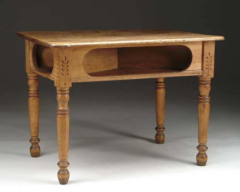 Appraisal: INTERESTING ANTIQUE COUNTRY GAME TABLE The rounded corner multi-board top