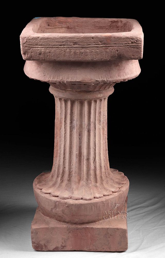 Appraisal: Huge Greek Terracotta Pedestal to Hold Louterion TL'd Greece Classical