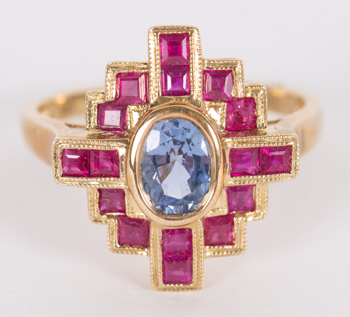 Appraisal: A Ceylon Sapphire Ring set in K size