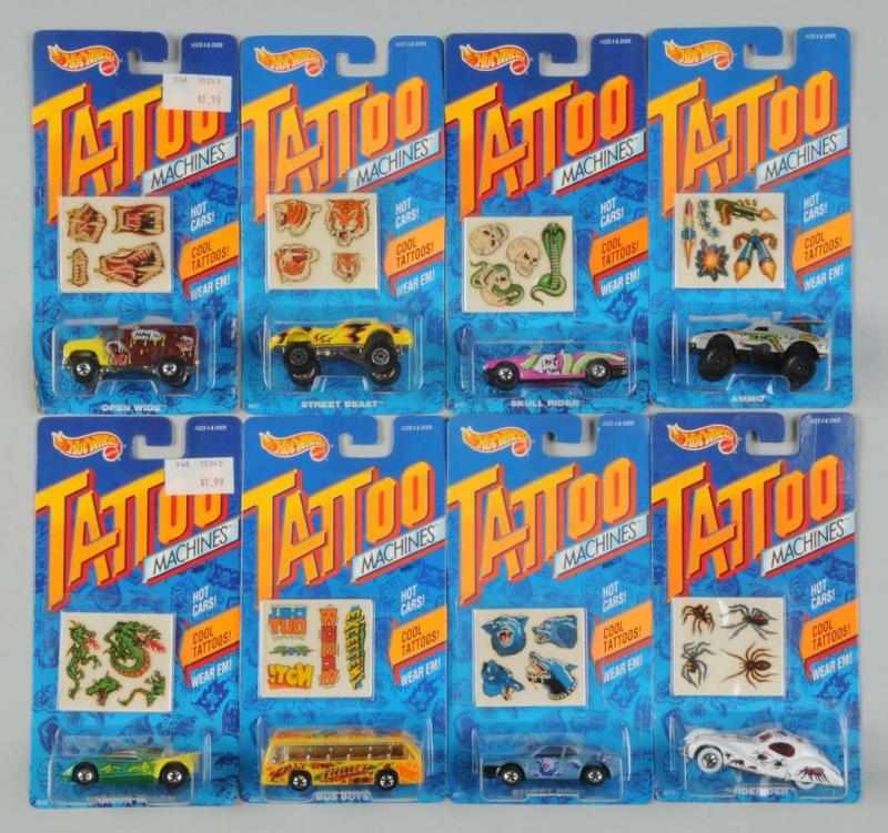 Appraisal: Lot of Mattel Hot Wheels Tattoo Machines Description Includes Open